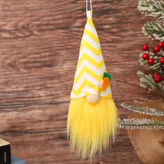 Uutvery Easter Gnome Ornament, Faceless Doll Dwarf Decoration, Holiday Home Decor for Mantel Desk Shelf, Festive Gift Idea
