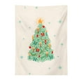 thumbnail image 1 of Uutvery Extra Large Christmas Tree Valance Hanging Cloth Banner Decor Party Holiday Wall Background Scene Decorations (Style A), 1 of 4
