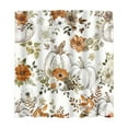 thumbnail image 1 of Uutvery Fall Pumpkin Shower Curtain, Autumn Thanksgiving Day Bathroom Curtain,Pumpkin Maple Leaves Shower Curtain,Fall Watercolor Pumpkins Shower Curtain for Bathroom with 12 Hooks 71x71 Inch, 1 of 6