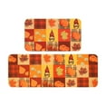 thumbnail image 1 of Uutvery Fall Thanksgiving Decorations,Fall Pumpkin Maple Leaf Doormat Set of 2,Fall Kitchen Rugs,Non-Slip Backing Pumpkin Mat, Anti Fatigue Kitchen Mats for Floor,15.7x23.6 Inch+15.7x47.2 Inch, 1 of 6