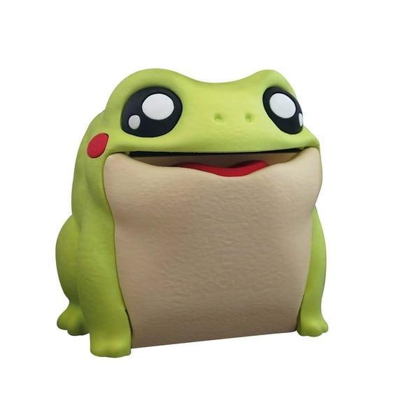 Uutvery Frog Toilet Paper Dispenser, Frog Toilet Paper Holder, 3D Printed Cute Frog Toilet Paper Holder, Funny Interactive Frog Flip Belly Towel Roll Holder Stand for Bathroom and Kitchen