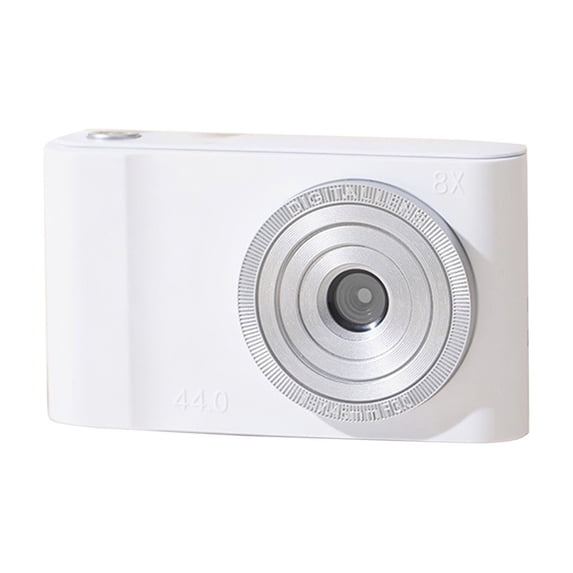Uutvery HD Digital Camera for Beginners, Front and Rear Double Cameras with 2.3in Screen, 1080P Video and 8X Zoom, Includes Games and Music Functions