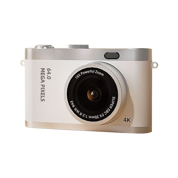 Uutvery HD Digital Camera with Front and Rear Lenses, 1280x1080P Resolution and 2.4in Screen, 8X Zoom Camera with Flash, Supports OTG Data Transfer