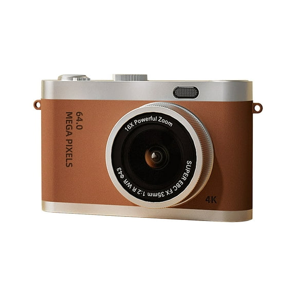 Uutvery HD Digital Camera with Front and Rear Lenses, 1280x1080P Resolution and 2.4in Screen, 8X Zoom Camera with Flash, Supports OTG Data Transfer