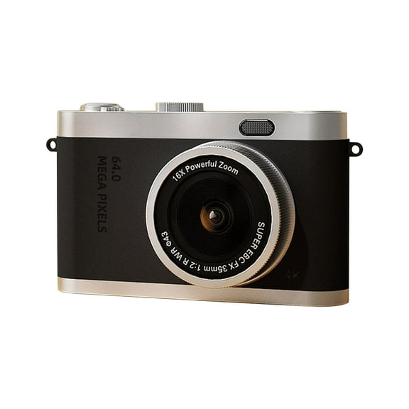 Uutvery HD Digital Camera with Front and Rear Lenses, 1280x1080P Resolution and 2.4in Screen, 8X Zoom Camera with Flash, Supports OTG Data Transfer