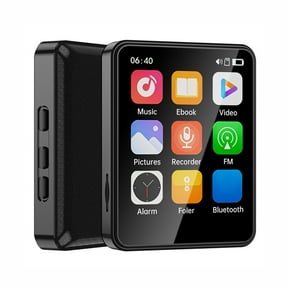 Uutvery HD Touch Screen MP3 MP4 Player, 2.4 Inch Portable Music Video Player with Bluetooth, FM Radio, E-Book Reader, Voice Recorder, and Alarm Clock