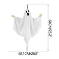 thumbnail image 1 of Uutvery Halloween Ghost Hanging Ornament with Hand Bones, Non Glowing Hanging Ghost Decoration with Spooky Expression, Flying Ghost Decorations for Front Yard Patio Lawn Garden Party Decor, 1 of 9