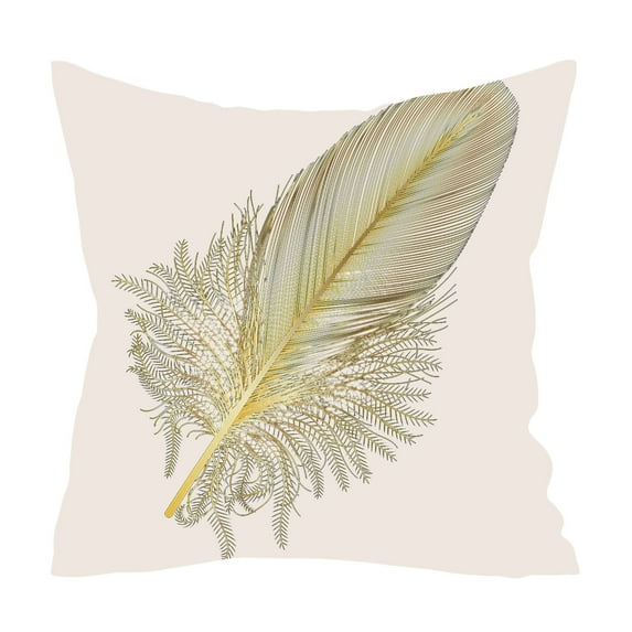 Uutvery Holland Velvet Gold Stamped Pillowcase, 18x18 Inch Luxury Sequin Embroidered Flower Design, Decorative Nap Pillow Cover for Home Bedside Office, Soft and Durable Polyester Fabric