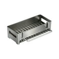 thumbnail image 1 of Uutvery Kitchen Sink Sponge Holder, Storage Rack with Dishcloth Hook, Multifunctional Drain Basket for Soap Brushes, Countertop Sink Organizer Rack, 9.5x3.9x2.8 Inches, 1 of 6