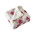 thumbnail image 1 of Uutvery Lambswool Taffeta Blanket, Double Layer Warm Throw Blanket, Cationic Hollow Weave Blanket, Soft Nap Office Blanket, Cozy Home Blanket, 1 of 2