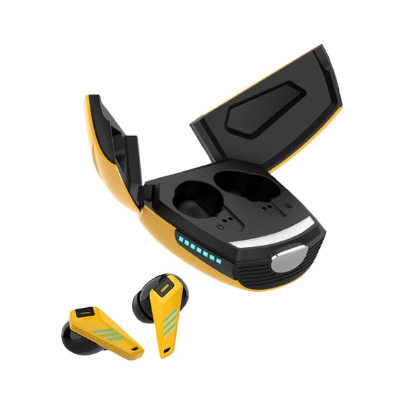 Uutvery Low-Latency Bluetooth Headphones, IPX6 Waterproof Gaming Headphones, 260-Hour Standby with Bluetooth 5.3, HIFI Sound and 3-Mode Decoding