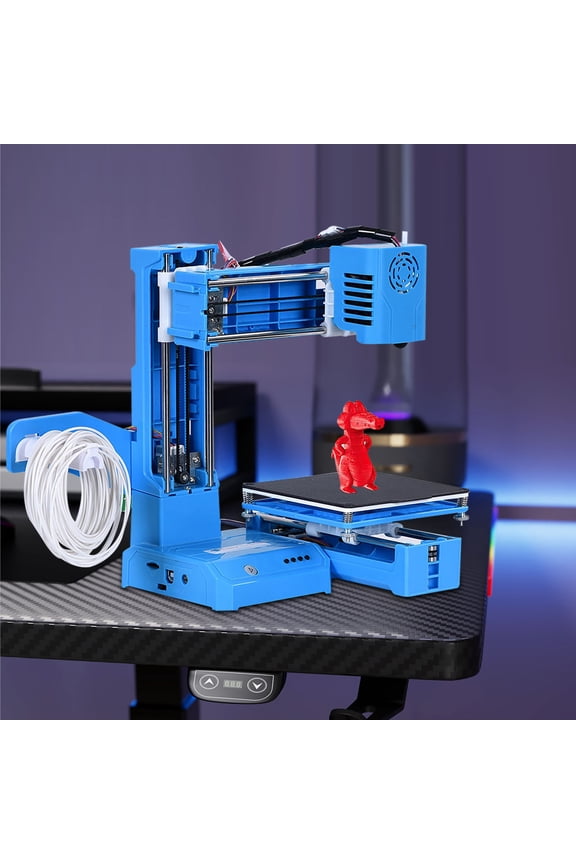 Mini 3D Printer for Beginners, Fully Assembled 3D Printer with Automatic Leveling, 100x100x100mm Printing Size Desktop Printer, High-Precision 3D Printer for Home Education DIY