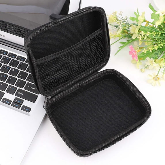 Uutvery Multi-Functional Digital Device Organizer, EVA Hard Shell Storage Case with Zipper, Portable Box for Cables Earphones Power Banks, 6.30x4.72x2.36 Inches