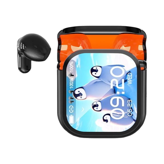 Uutvery NE20 Bluetooth 5.4 Earphones, Wireless Earbuds with LED Display, Waterproof, High-Fidelity Sound, Built-in Mic for Office, Sports, Study, and Calls