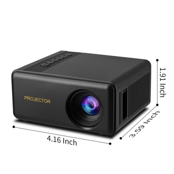 Uutvery Portable Ceiling Projector, 1080P HD Projector for Home and Bedroom, Wall Projection with Multi-Device Connectivity, Lightweight and Easy Setup, Health-Friendly ABS Plastic