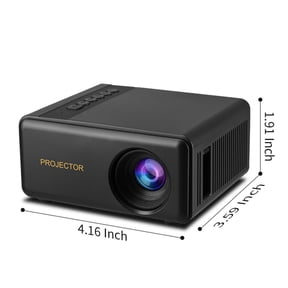Uutvery Portable Ceiling Projector, 1080P HD Projector for Home and Bedroom, Wall Projection with Multi-Device Connectivity, Lightweight and Easy Setup, Health-Friendly ABS Plastic