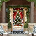 thumbnail image 1 of Uutvery Seasonal Display Banner,Christmas Door Cover 35x71 Inch with Tree Santa Claus Snowman Nativity Scene Religious Decoration for Outdoor Holiday Festival Party Decoration, 1 of 6