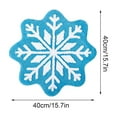 thumbnail image 1 of Uutvery Snowflake Welcome Mat Christmas Non Slip Washable Decorative Doormat for Indoor Outdoor Entrance Home Bathroom Holiday Decor Cute Snow Design Festive Floor Rug Low Profile, 1 of 7