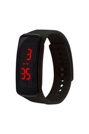 Sports Watch LED Watch Silicone Strap Health Fitness Tracker With Step Counter Activity Monitor Comfort Band Sleep Analysis Sedentary Reminder Android iOS Compatibility
