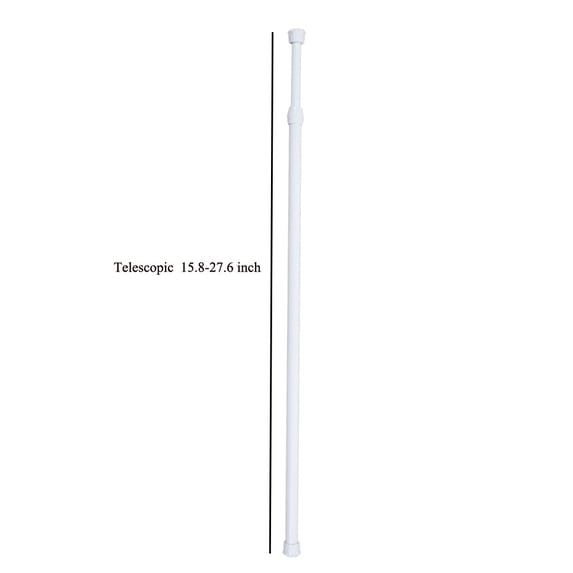 Uutvery Spring Tension Curtain Rod, Extendable Telescoping Shower Curtain Rod 12-35 Inches, Aluminum Alloy No Drill Rod, Voile Net Room Divider Rod, Adjustable Tension Pole