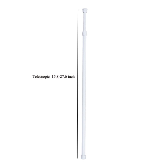 Uutvery Spring Tension Curtain Rod, Extendable Telescoping Shower Curtain Rod 12-35 Inches, Aluminum Alloy No Drill Rod, Voile Net Room Divider Rod, Adjustable Tension Pole