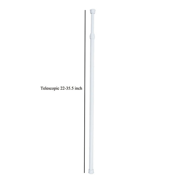 Uutvery Spring Tension Curtain Rod, Extendable Telescoping Shower Curtain Rod 12-35 Inches, Aluminum Alloy No Drill Rod, Voile Net Room Divider Rod, Adjustable Tension Pole