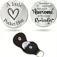 thumbnail image 1 of Uutvery Stainless Steel Encouragement Coin, Pocket Hug Token with Inspirational Message, Emotional Support Keepsake Gift for Family Friends, 1 of 2