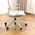 thumbnail image 1 of Uutvery Transparent PVC Floor Protector Mat, 1.5mm Thick Non-Slip Mat for Hard Floors, Chair Caster Roller Mat, Easy Clean Frosted Version, 1 of 4