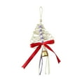 thumbnail image 1 of Uutvery White Flax Woven Christmas Tree Hanging Ornament Handmade Holiday Decor Christmas Hanging Decor Funny Xmas Decoration Farmhouse Xmas Wall Art Home Display 11.81x4.33 Inch, 1 of 7