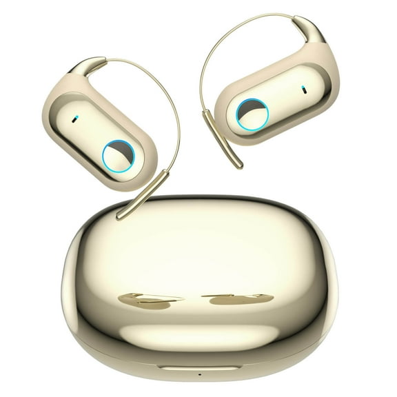 Uutvery Wireless Open-Ear Bluetooth Headphones, Translation Earbuds with Multilingual Support, for Sports Running, IPX5 Waterproof, Comfortable Earhook Design