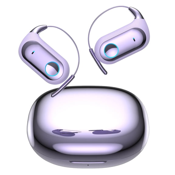 Uutvery Wireless Open-Ear Bluetooth Headphones, Translation Earbuds with Multilingual Support, for Sports Running, IPX5 Waterproof, Comfortable Earhook Design