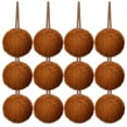 thumbnail image 1 of Uutvmp 12 Pcs Coffee Furry Christmas Ball Ornaments, 2.36Inch Christmas Ornaments Pom Balls, Faux Fur Christmas Balls, Furry Fluffy Christmas Hanging Ornaments for Xmas Tree, 1 of 8