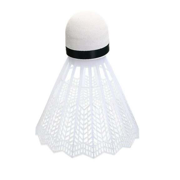Uutvmp 12 Pcs White Feather Badminton Shuttlecocks, Indoor Outdoor Sport Ball Training Exercise Gym Fitness Game