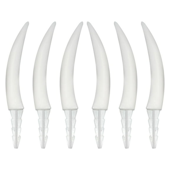 Uutvmp 6 PCS Halloween Pumpkin Teeth, Spooky Pumpkin Fangs, Pumpkin Lantern Teeth for Halloween Home Party Decoration School Handicraft Activities