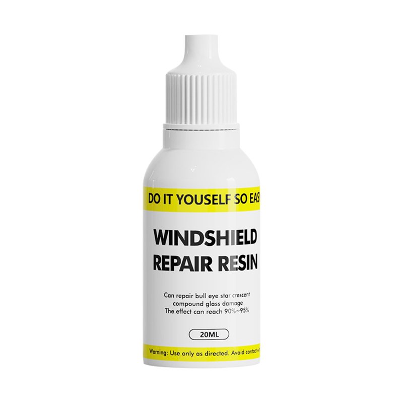 Uutvmp 20ml Windshield Repair Resin, Car Windshield Crack Repair Liquid, Automotive Glass Repair Fluid Quick Fix for Chips, Cracks, Star-Shaped Crack