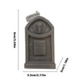 thumbnail image 1 of Uutvmp 2PCS Tombstone candles, Halloween Decoration Candles Cross Gravestone Candle Creepy Tombstone Shaped Candles Decorations for Home Halloween Party Room Table Decor, 1 of 6