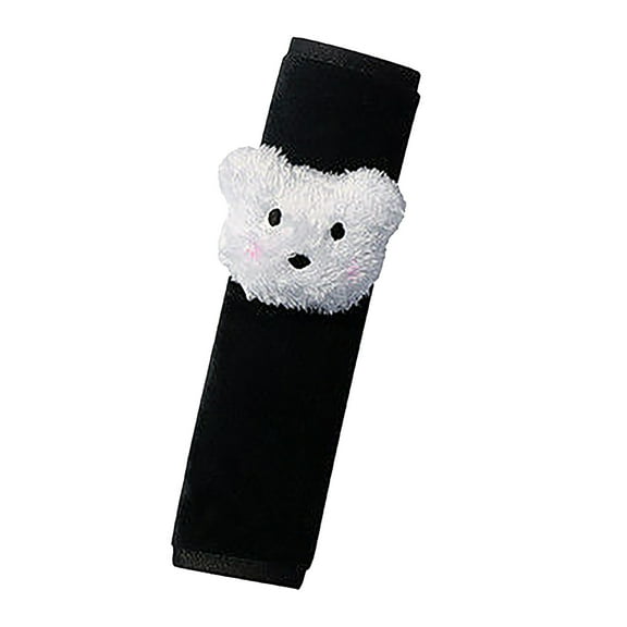 Uutvmp 2Pcs Cartoon Car Seat Belt Covers, Fluffys Seat Belt Pads, Cute Seatbelt Covers, Plush Seat Belt Protectors, Car Seatbelt Shoulder Pad Protector, Seatbelt Covers Kids Adults,Bear