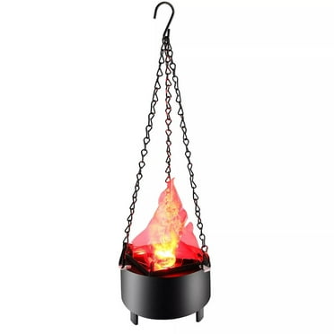 Uutvmp 3D Fake Fire Light, Artificial LED Silk Flame Stage Effect Light Realistic Campfire Lamp Prop Flame Light for Halloween, Christmas, Party,Night Club Home Decor