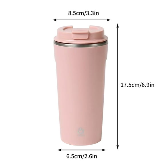 Uutvmp 400ML Fully Automatic Mixing Cup Charging Wireless Lazy Water Cup Portable Electric Magnetic Rotating Coffee Cup, USB Rechargeable, One-Touch Operation for Hot and Cold Beverages