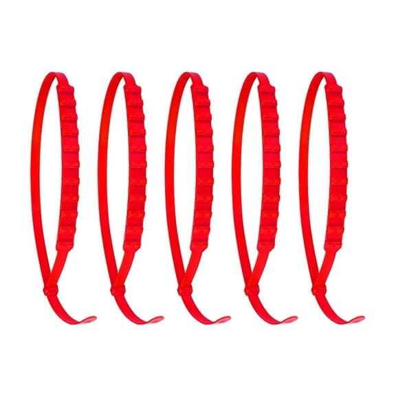 Uutvmp 5 Pcs Tire Zip Ties for Snow, Reusable Anti Snow Chains of Car, Emergency Snow Plastic Non-Slip Cable Tie, Portable Snow Tire Chain for Pickup Trucks & SUV