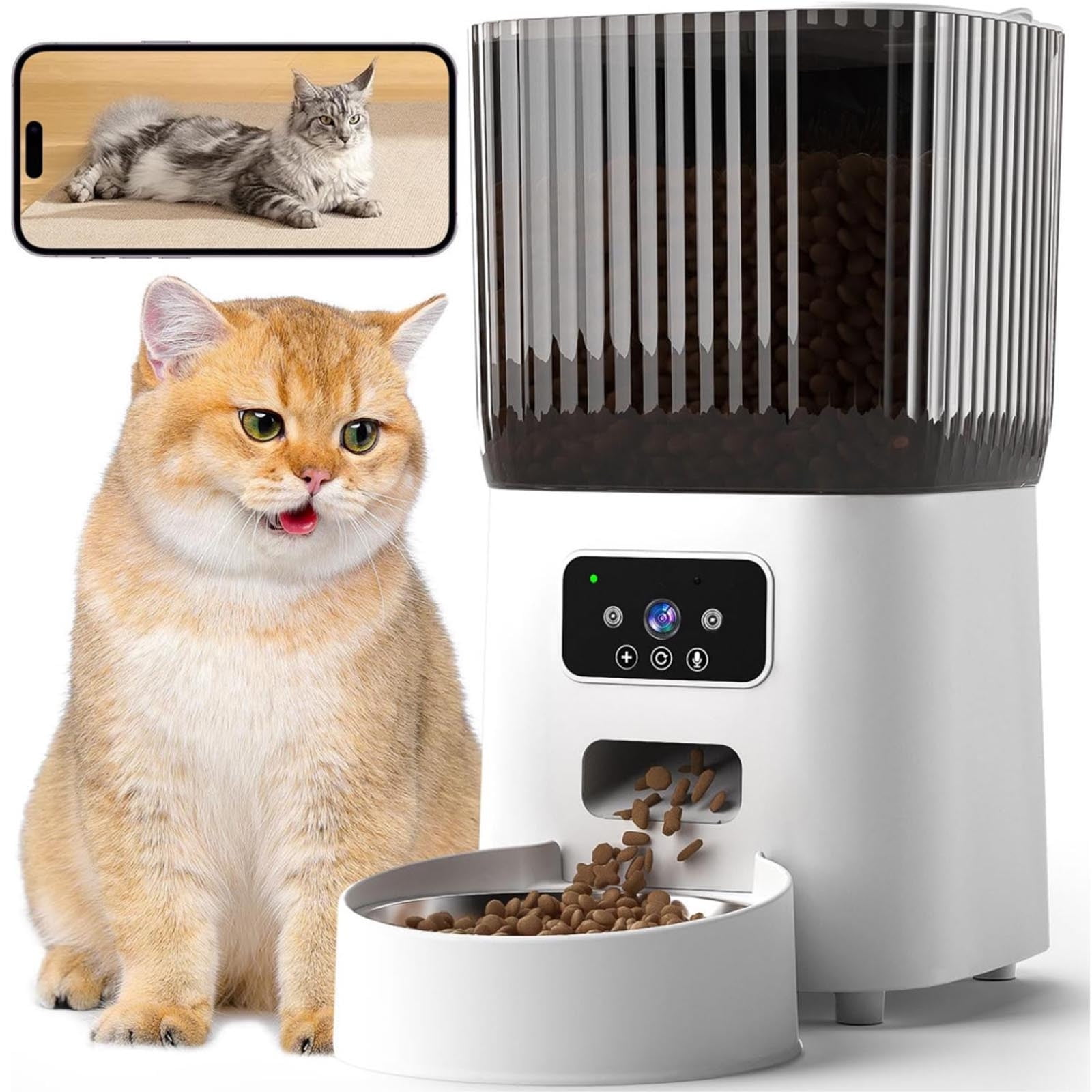 Gallery Detail: Uutvmp 5L Automatic Cat Feeder With App Control Wi Fi