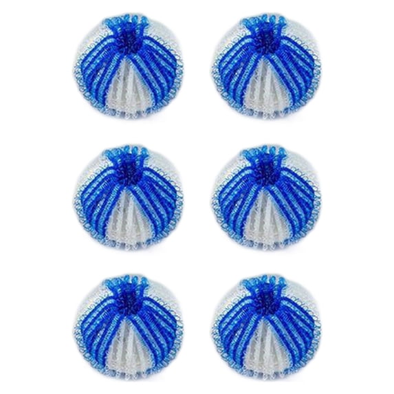 Uutvmp 6Pcs Hair Removal Cleaning Ball, Clothes Anti-Winding Adsorption, Reusable Hair Remover Washing Machine Hair Catcher Laundry Ball Dryer Ball for Clothing Dog Cat Pet Hair Remover