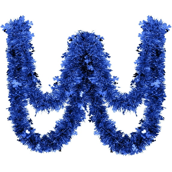 Uutvmp 78.7 Inch Christmas Tinsel Garland, Metallic Twist Garland Shiny Hanging Garland Ornaments for Christmas Tree Party Supplies Indoor and Outdoor Decoration