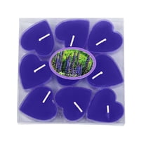 Uutvmp 9 Pack Tea Light Candles, Heart Shaped Unscented Tealight Candles, Romantic Love Smokeless Tea Lights Candles, Tea Candles for Mood, Romantic Decor, Pool, Dinners