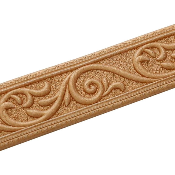 Uutvmp 90.5 * 2.3in Skirting Edging Strip XPE Foam Self-Adhesive Stickers, Cuttable 3D Decorative Stickers Wallpaper Border, for Trim Wall, Door Frame, Stairsway, TV Background, Window