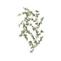 Uutvmp Artificial Chrysanthemum Garland Decorative, Fake Flower Vine Hanging 5.74Ft Silk Flower Greenery, for Home Garden Outdoor Ceremony Wedding Floral Decor