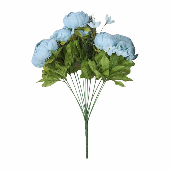Uutvmp Artificial Flowers Silk Rose Bouquet Hydrangea Peony Bride Holding Fake Flower Home Wedding Decoration Accessories