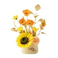 thumbnail image 1 of Uutvmp Artificial Flowers in Vase, Faux Flowers in Vase for Home Decor,Fake Flowers Arrangement with Vase for Coffee Table Decor,Kitchen, Dining Table Centerpiece Decoration, 1 of 6