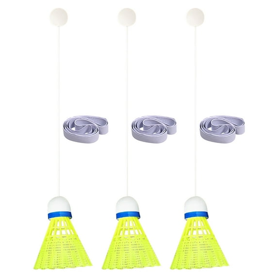 Uutvmp Badminton Rebound Trainer | Badminton Training Tool | Badminton Single-Player Adjustable Trainer Device | Elastic Stretch Badminton Racket Training Sports