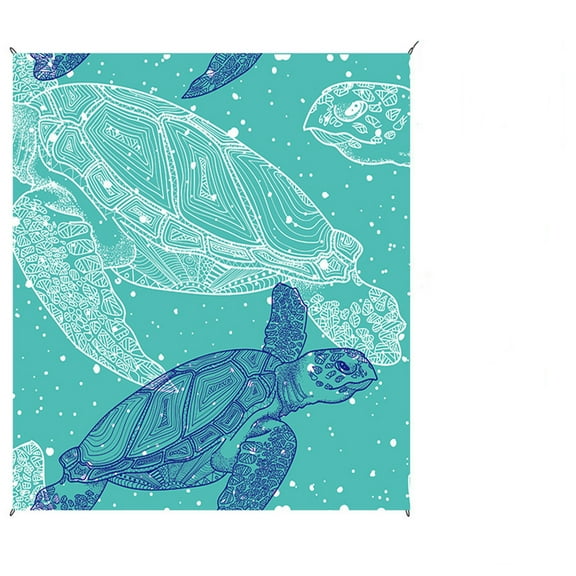 Uutvmp Beach Blanket Waterproof Sandproof, Extra Large Beach Mat Sand Free, Lightweight & Compact Sand Free Mat for Camping, Beach, Park, Travel, Grass